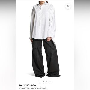 Balenciaga Knotted Cuff Blouse NWT